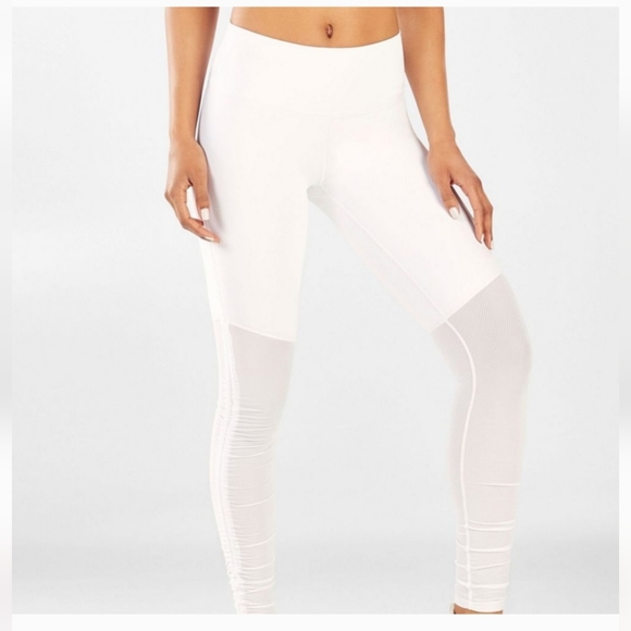Fabletics Cashel Foldover PureLuxe Legging - Women's XS (White) - Picture 9 of 10
